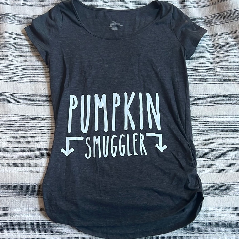 Maternity Pumpkin Smuggler t shirt Halloween 🎃